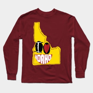 I love Idaho Home Happy Face Long Sleeve T-Shirt